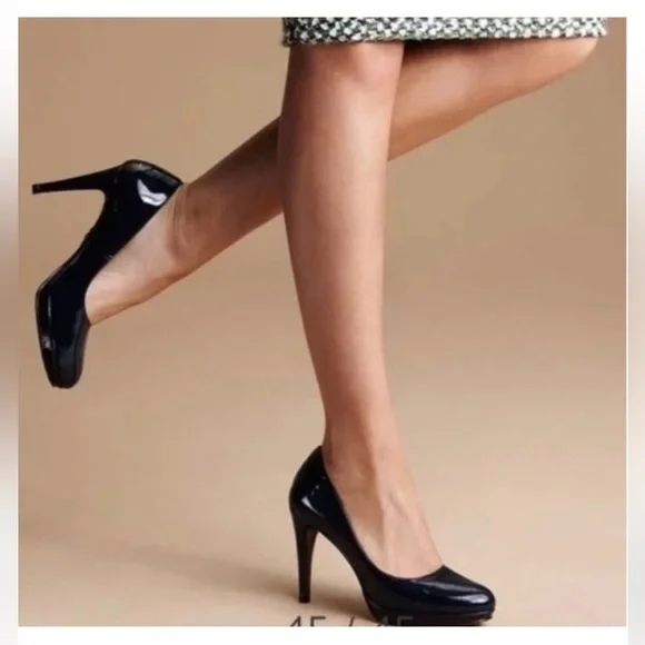 Cole Haan Shoes Cole Haan Nike Air Black Leather Heelssize 8 2 B 3 Heels Poshmark
